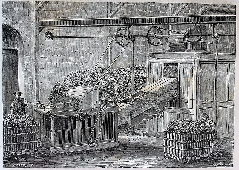 Les merveilles de lindustrie 1873 Coupeuse mécanique des chiffons . 4727165110