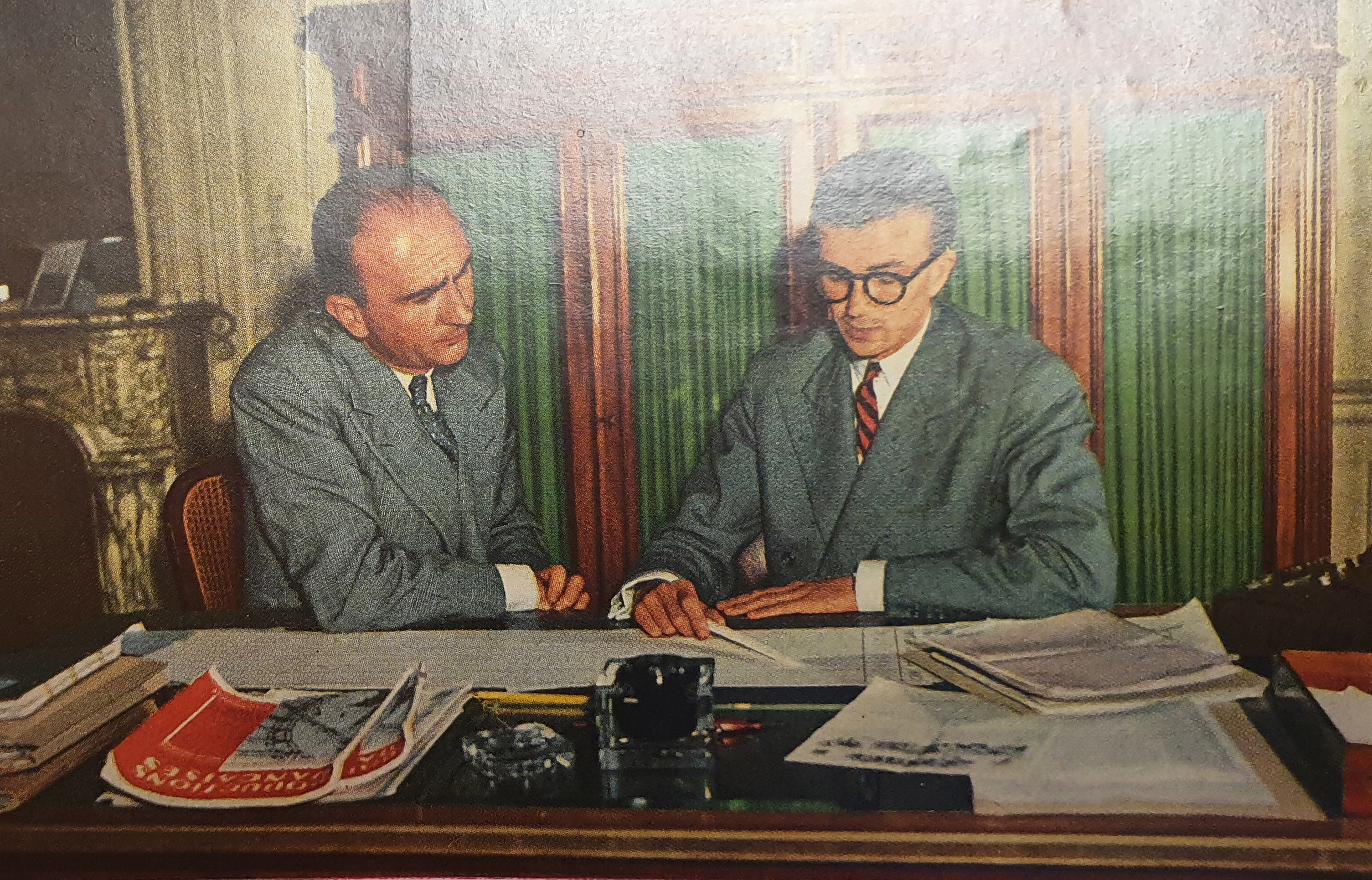 Michel Bolloré et Henri Thubé_Revue Réalités, 1949