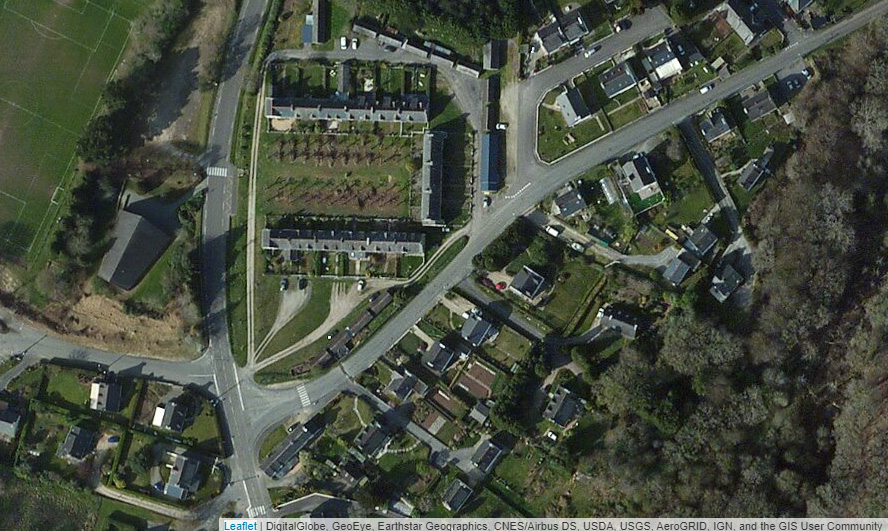 Vue satellite de la cité de Keranna