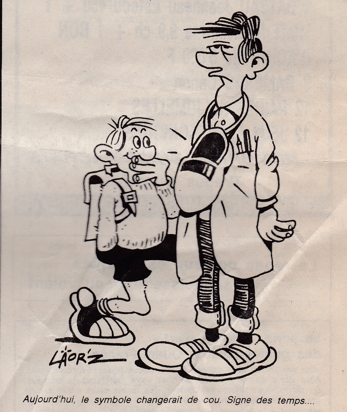 Dessin Quévilly Le breton à lécole la réponse de Lestonan OF 28 10 83