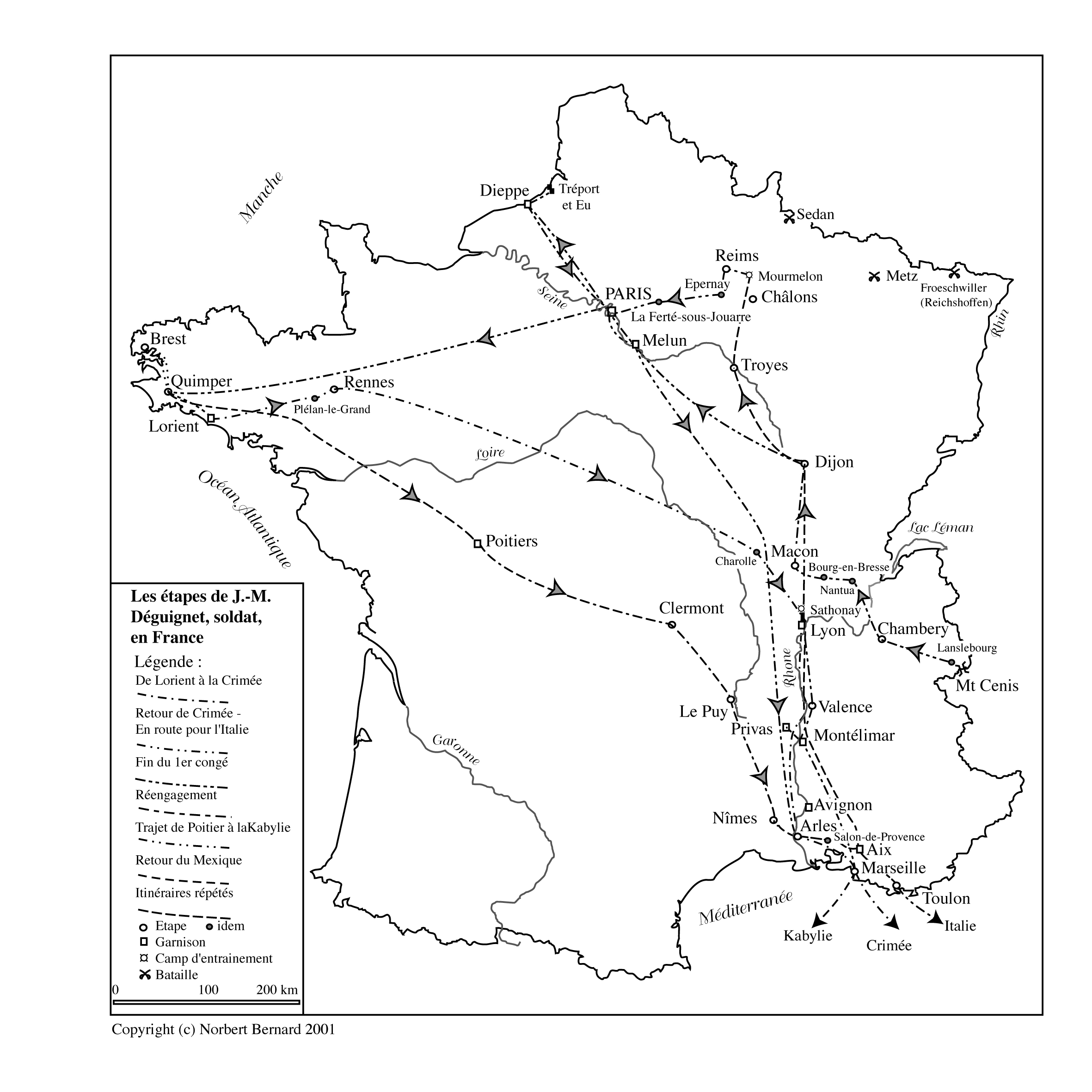 France déplacements militaires Déguignet