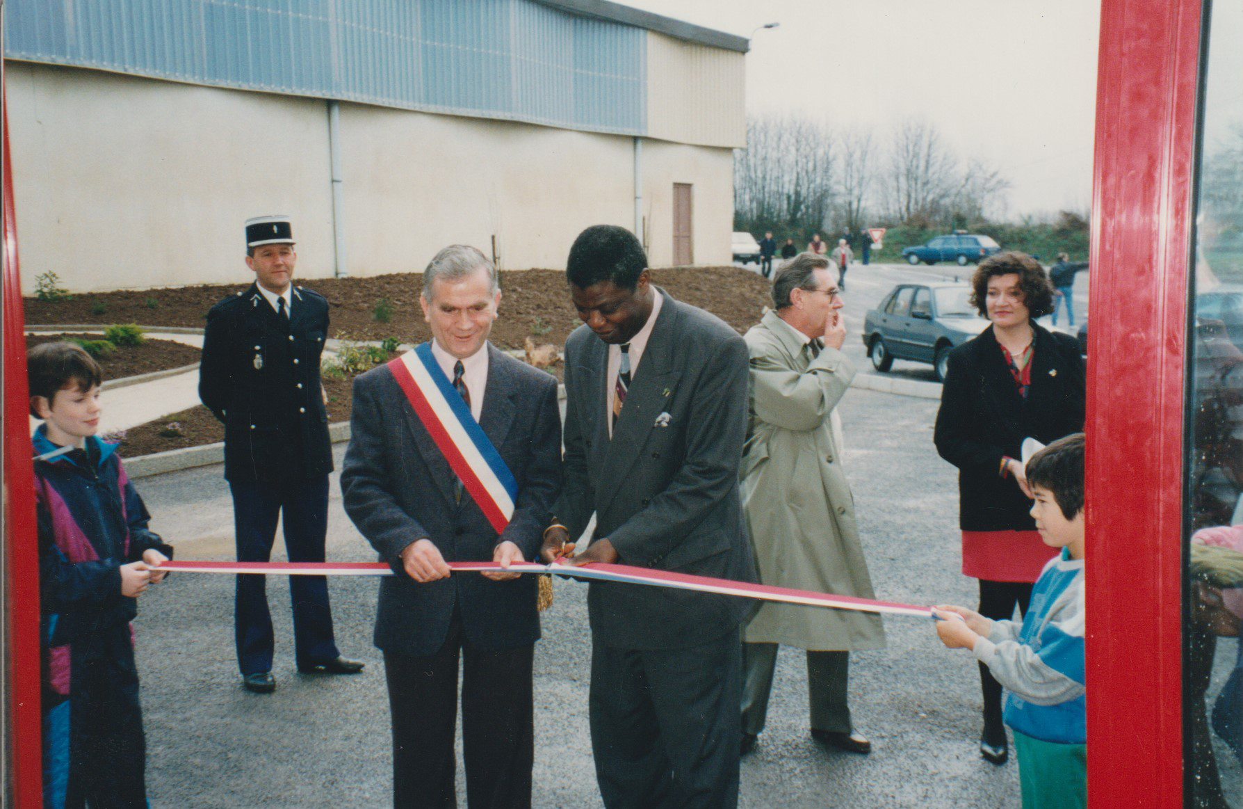 Inauguration salles eric tabarly et jacqueline auriol par Kofi Yamgnane 1992