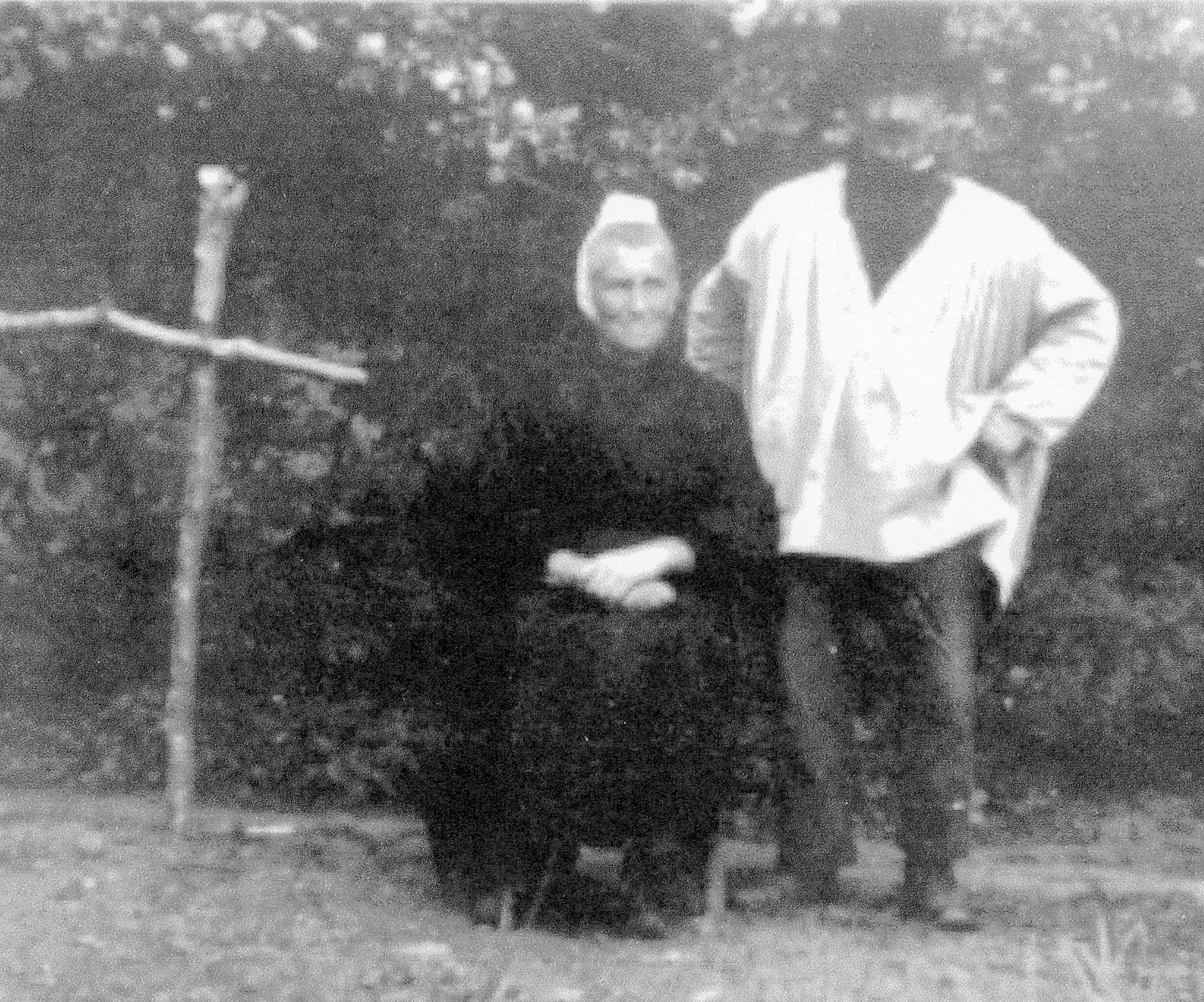 Laurent Le Meur et Marie Jeanne Cuzon à Croas Spern v 1930