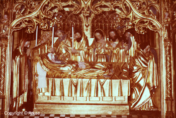 Arkae > Le retable de Kerdévot > Dormition de la Vierge