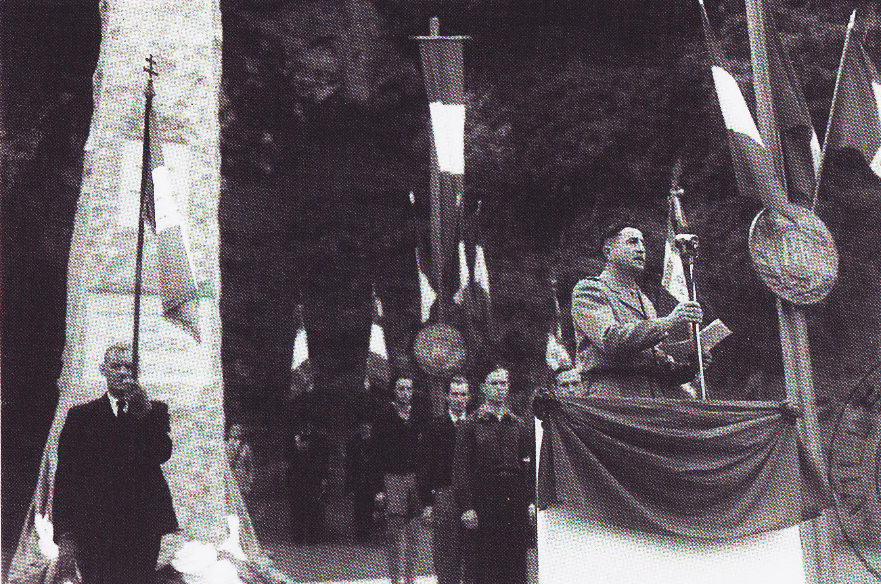 Allocution du colonel Berthaud à Quimper Libération Archives municipales de Quimper